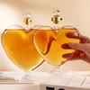 Heart Decanter Glass Wine Bottle Airtight Liquor Container Clear Whiskey Decanter