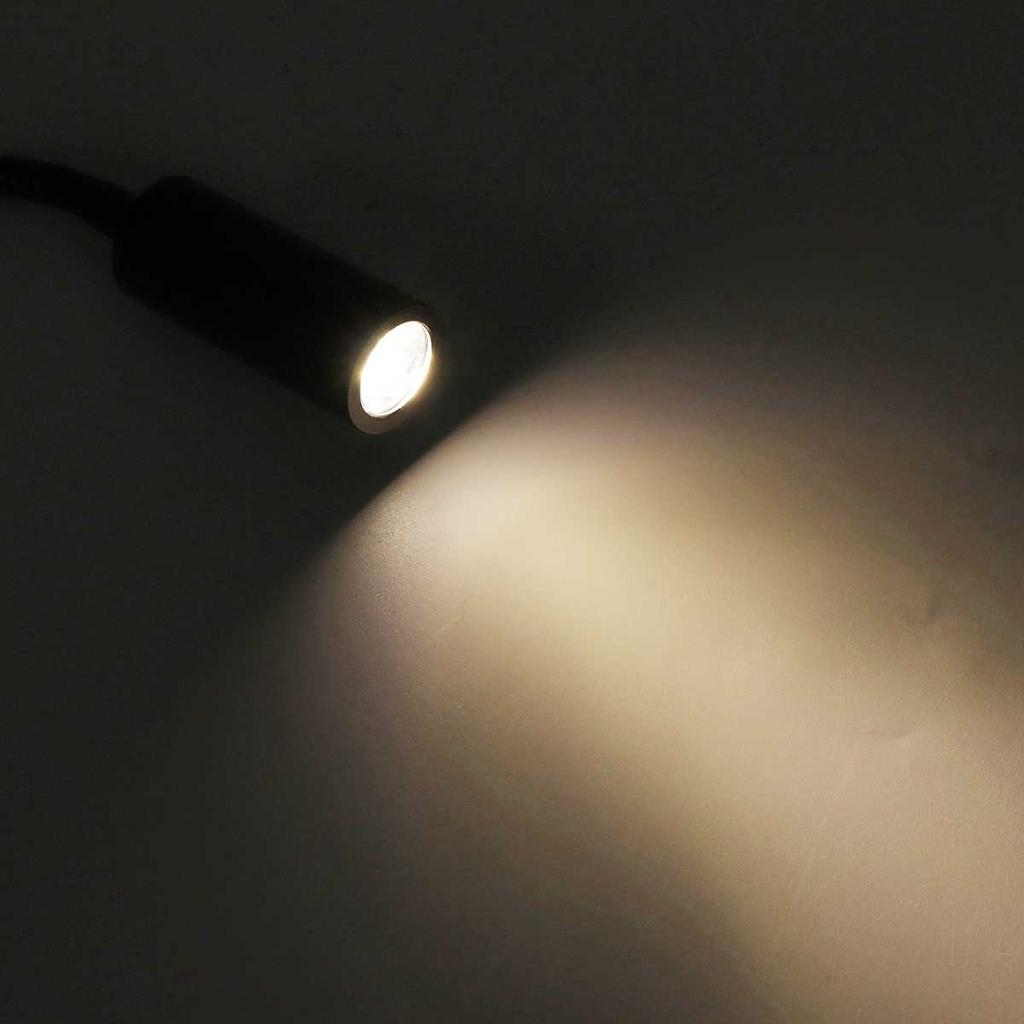 Светодиодный светильник для чтения на лодке, автофургоне, гибкий настенный светильник на гусиной шее, DC12V 24V для грузовиков, автодомов, яхт, кают с портом USB для зарядки