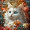 Алмазная живопись Животные Наборы для вышивки крестом Распродажа Алмазная вышивка Полная дрель Квадратные кошки Стразы Картины