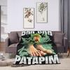 Brr Brr Patapim Italian Brainrot Blanket Fleece Textile Decor  Multi-function Warm Throw Blankets for Bed Office Bedding Throws