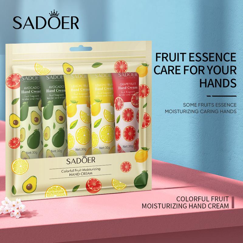 5pcs/Set Luxurious Floral & Fruity Hand Cream Gift Set Deeply Nourishing and Moisturizing Dry Cracked Skin Travel-Sized for Daily Hand Care