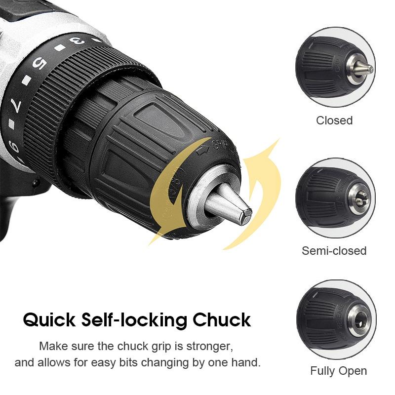 36В Мощный Бесщеточный Ударный Гайковерт Машина Аккумуляторная Дрель Крутящий Момент Аккумулятор