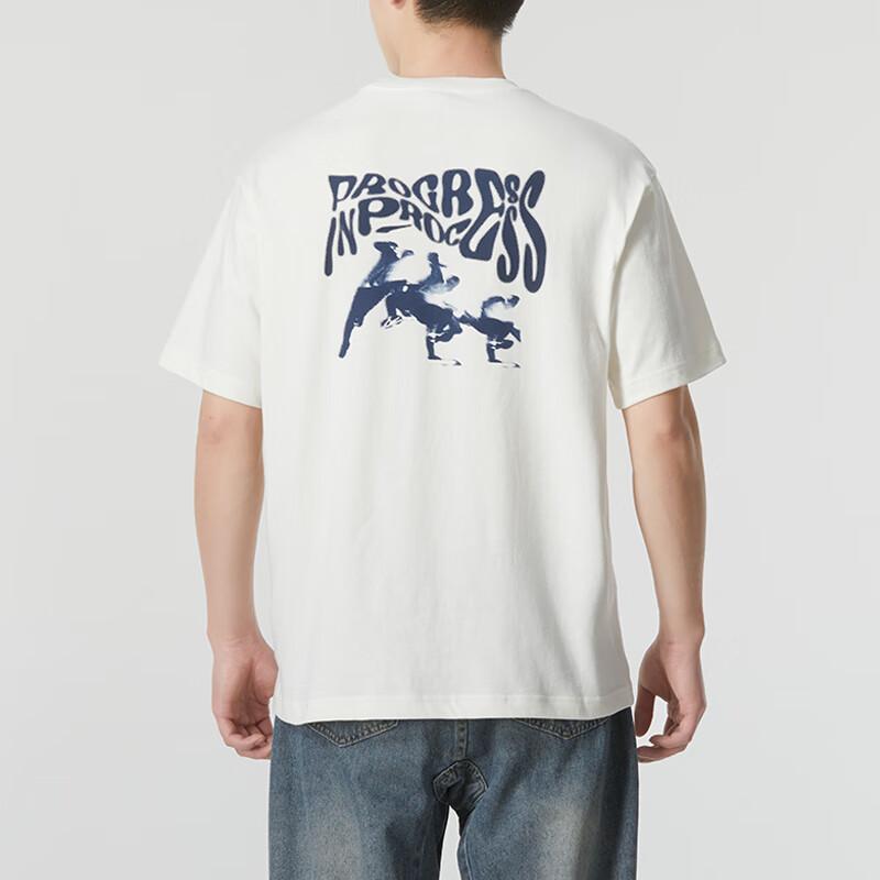 Puma Футболка свободного покроя с логотипом и карманом, с круглым вырезом, коротким рукавом, весна-лето 2020, с заниженной линией плеч, мужская, белая 626858-65