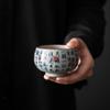 1pc Antique Blue and White Tea Cup Ceramic Master Cup Large Tea Bowl Single Cup Kung Fu Tea Set Chinese Tea Cup