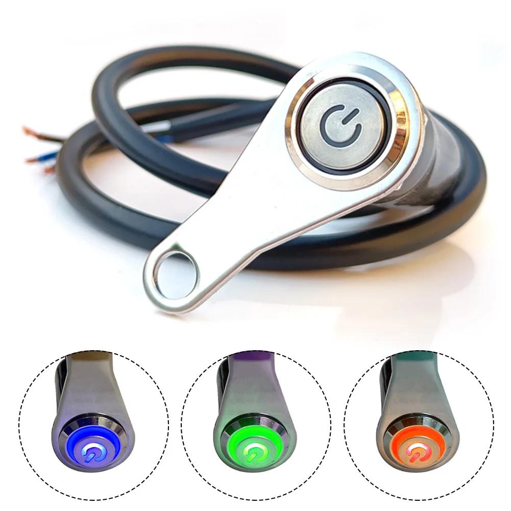 Motorcycle Switch On+off Handheld Aluminum Alloy Waterproof 12V Fog Lamp Motorcycle Horn Button Switch Motor Bike Accessories