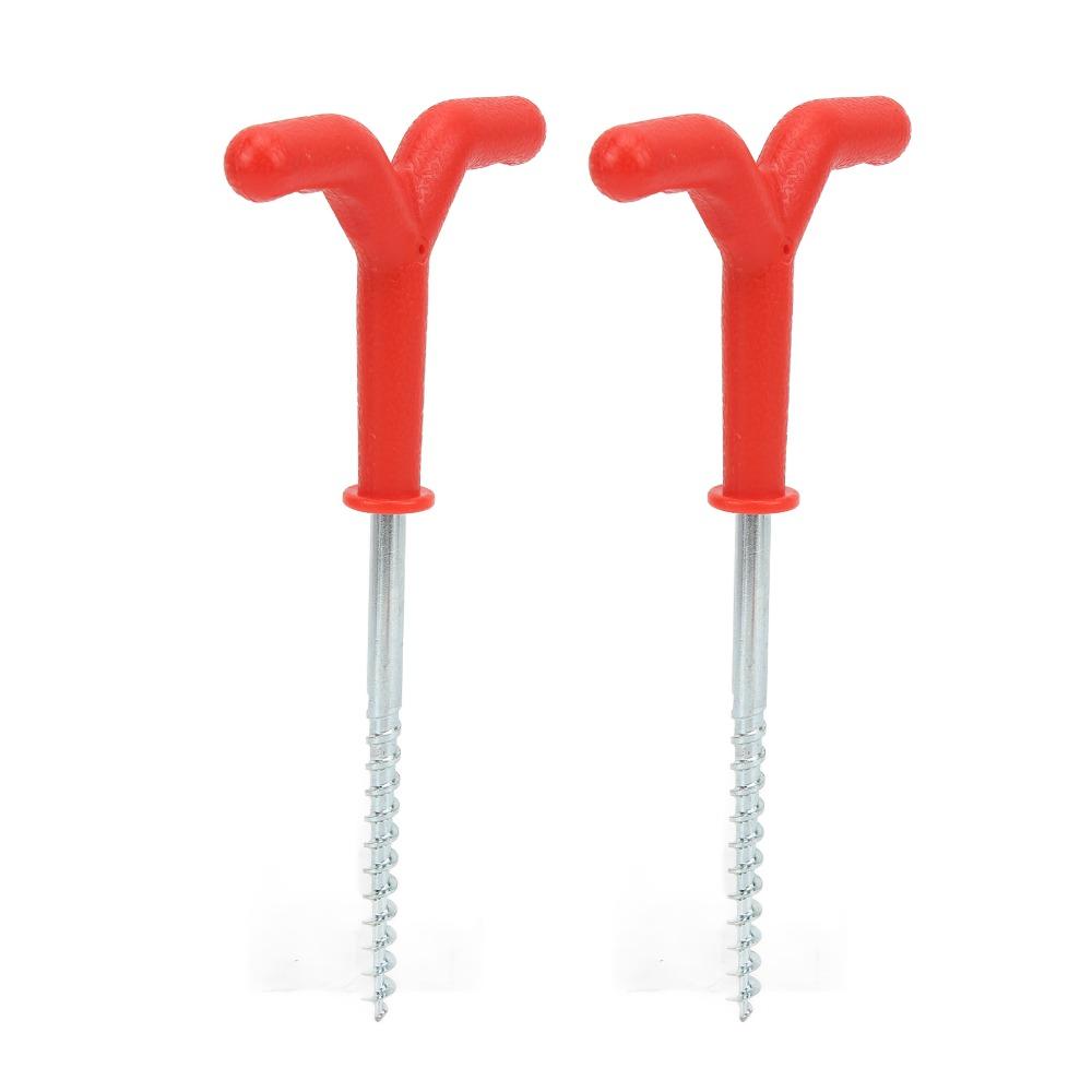 2PCS Y Shape Fishing Rod Holders 185×90mm Ground Anchor Holder Bank Fishing