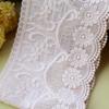 1Meters/lot 10.5cm Wide Embroidered Lace for Sewing, Guipure Trim, 100% Cotton, DIY Garment Accessories, African Lace, Warp Knitting