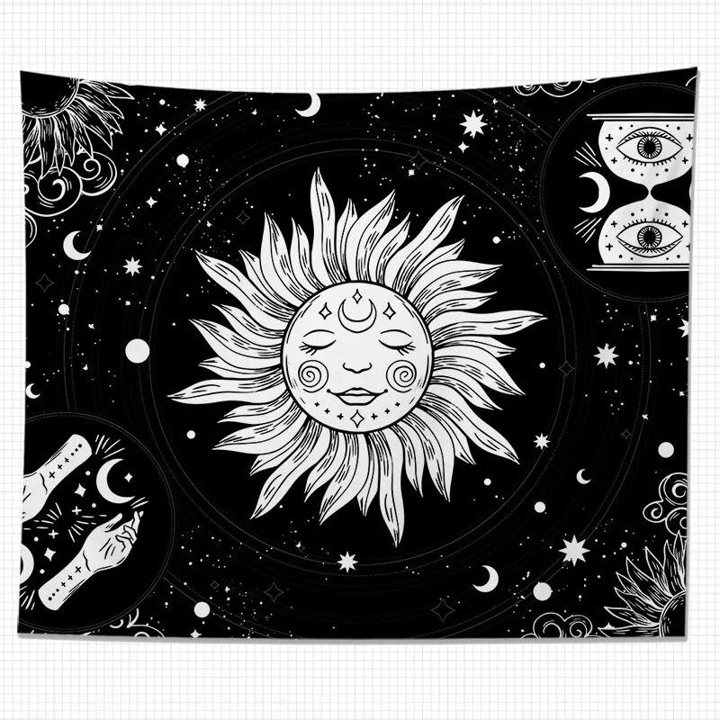 Гобелен Бог Солнца Искусство Тотем Украшения Дома Гостиная Висячий Фон Ткань