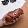 Hanging Neck Glasses Storage Bag Leather Soft Glasses Case Sunglasses Case  Eyeglasses Accessories