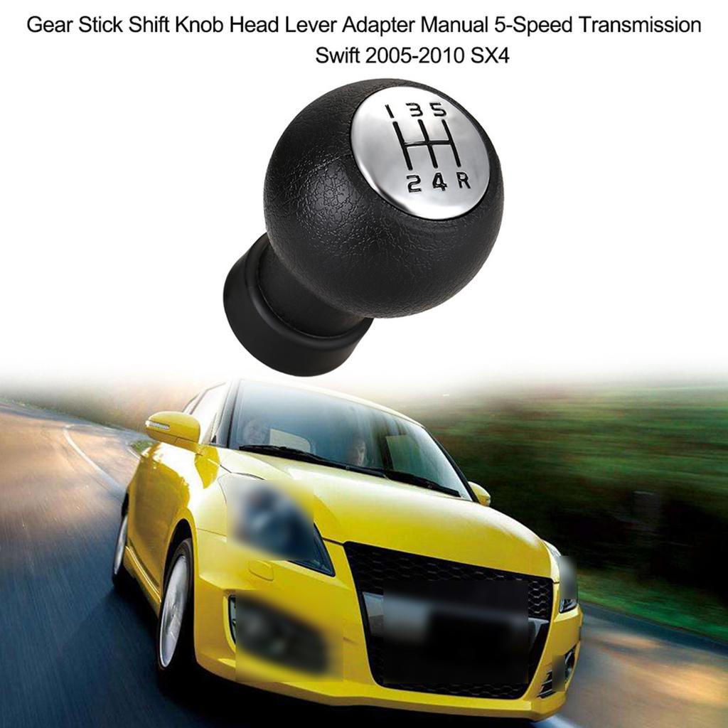 Gear Shift Knob Stick Head Lever Adapter Manual 5 Speed Transmission Replacement for Suzuki Swift 2005 2010 SX4