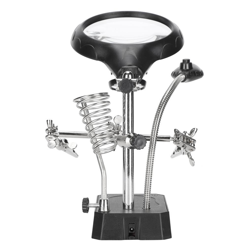 Вспомогательный зажим для лупы, регулируемая настольная подставка, крепежная скоба, держатель лампы, монтажный инструмент