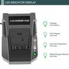 Быстрое зарядное устройство с ЖК-экраном для литиевых аккумуляторов Bosch 14,4 В 18 В BAT614 BAT609 BAT618 Зарядное устройство с вилкой EU/US Безопасное зарядное устройство