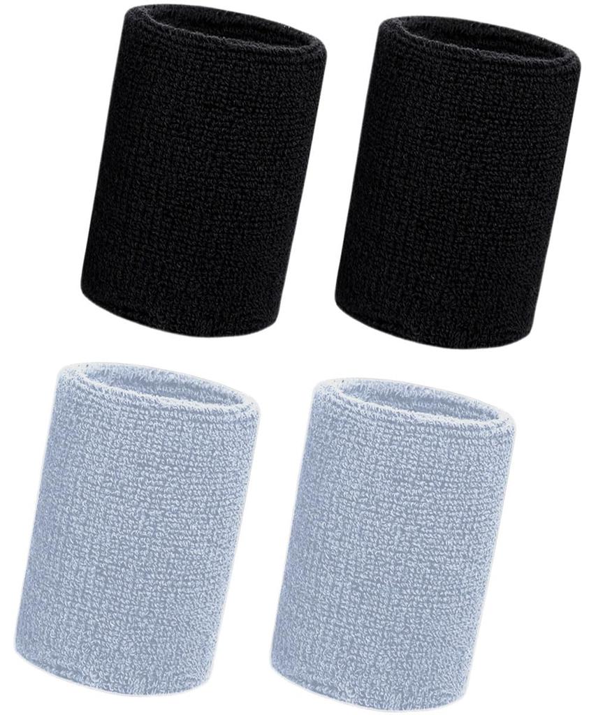 Wristband, Set of 4, Sports Band, Sweatproof, Wrist Support, Water