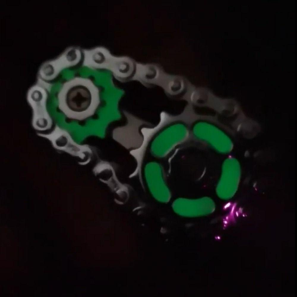 Metal Hand Spinner Chain Gear Chains Gear Wheel Gear Chain Gyroscope Fidget Spinner Classic Toys
