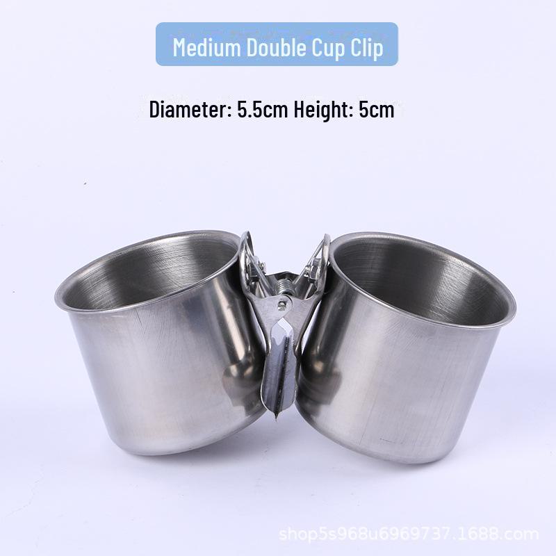 Кормушка для попугаев с зажимом, миска для еды, кормушка - идеально подходит для скворцов, майн, мелких попугаев; Дизайн, препятствующий жеванию