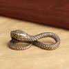 Антикварная бронзовая статуя удава Миниатюрные фигурки Медные зодиакальные животные Украшения для стола Чайные украшения для домашних животных Изделия из латуни
