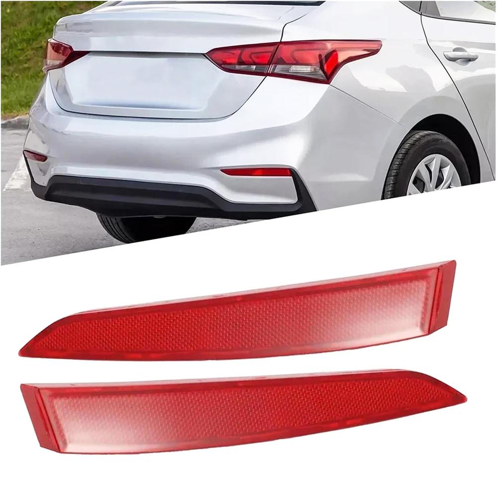 Красный отражатель заднего бампера левый и правый для Hyundai Accent 92405H5000 92406H5000