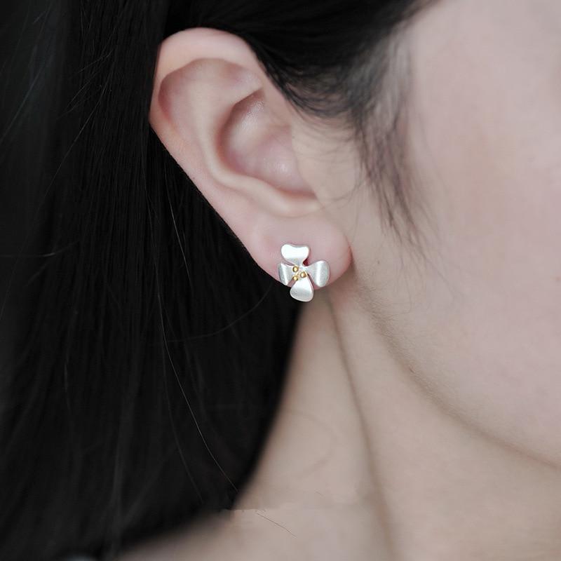 Серьги-гвоздики из стерлингового серебра 925 пробы для женщин, подарок, свадебная вечеринка, ювелирные изделия, букле-дорей, подвески Eh1017