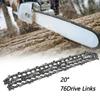 20inch Chainsaw Chain 325 Pitch 0.058 Specification Link Spare Saw Drive Guide Rod 76DL Chain P C6C4