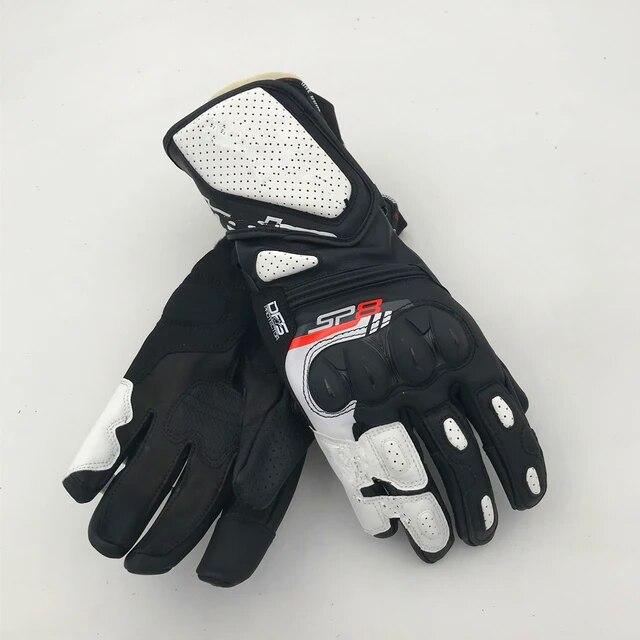 New SP-8 V3 LEATHER GLOVES Motorcycle Anti-Fall Summer Long Gloves Touch Screen