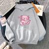 2025 Anime Loves Strawberry Milk Doodle Hoodie Kangaroo Pocket Winter Women Spring Autumn Sweatshirt Harajuku Aesthetic Clothes