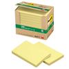 Стикеры 3M Post-it, Большие, Желтые, 75 x 127 мм, 100 листов x 10 блоков, 6551-Y. Сертифицировано Eco-mark