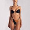 Women Solid Color Sexy Bikini Sets Beach Swimming Bathing Suit Halter O-String Split Swimsuit