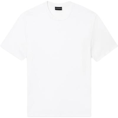 Серия Essentials Однотонная футболка с вставкой с логотипом Мужские топы EM004593-AF10762-F0201