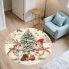 Cartoon Rabbit pattern round rug,Carpet Rug for Living Room Bedroom Playroom ,Non-slip Floor Mat,Holiday Gifts and Birthday Gifts.