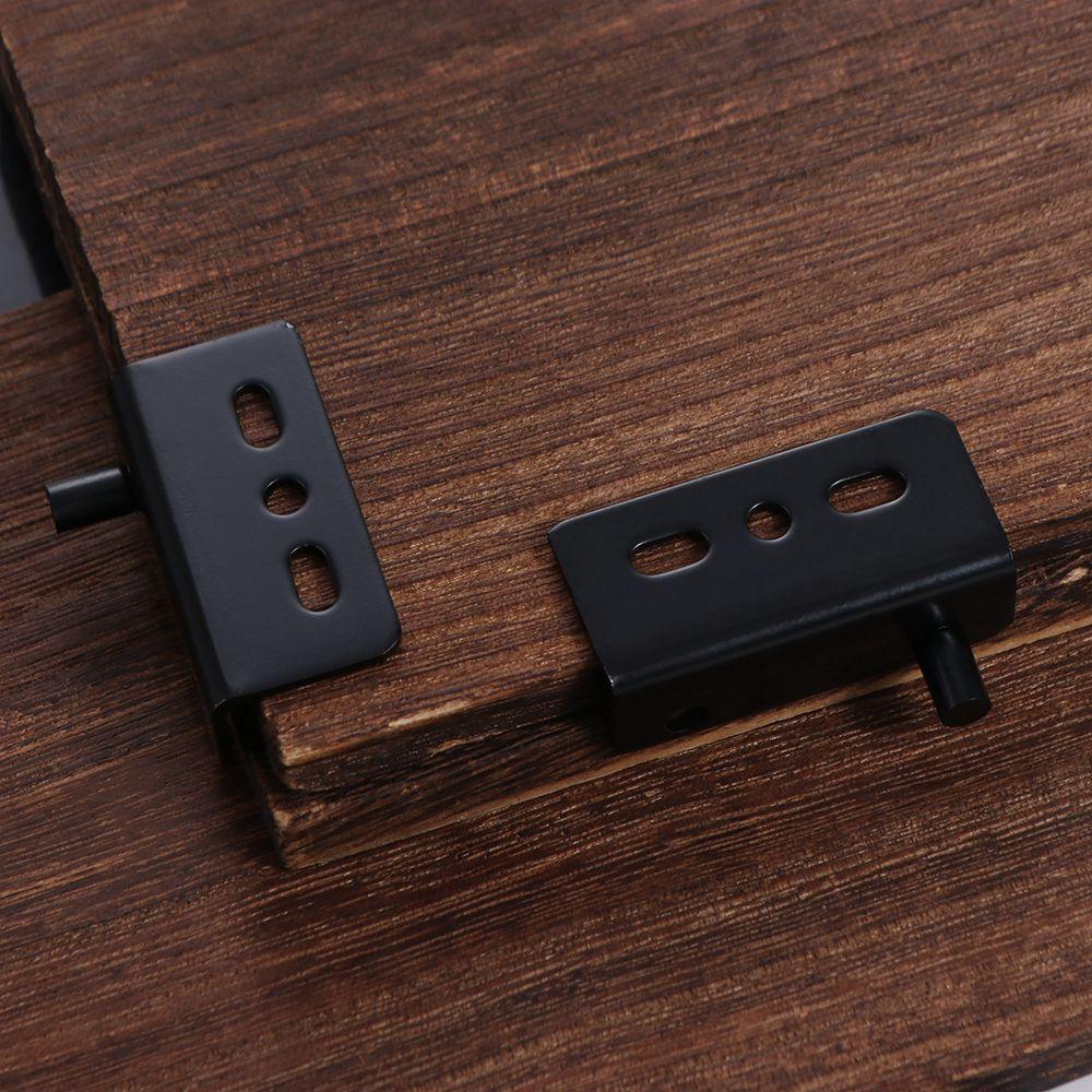 2 шт. Черные/Серебристые Петли-оси из нержавеющей стали, Верхние и нижние зажимы для петель, Скрытый вал, Ящики