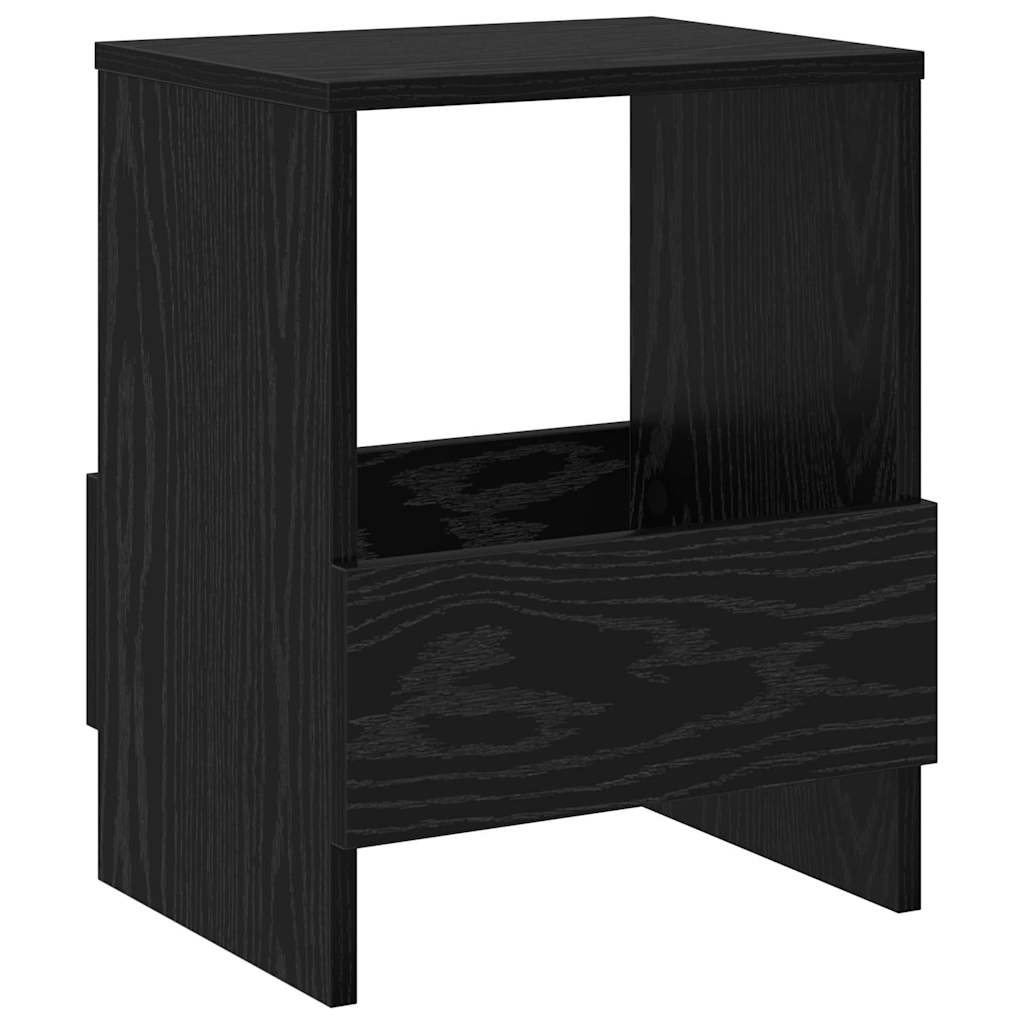 Magazine Shelf Black Oak Effect 35 x 30 x 45 cm