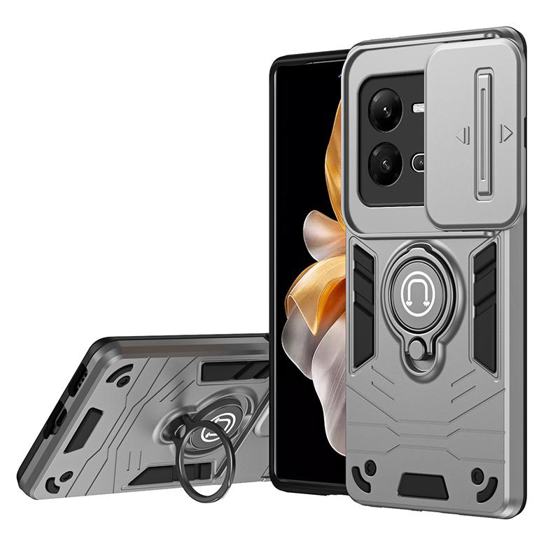 Магнитный чехол-броня для телефона для мужчин для VIVO V25 V25E V27 V29 V30 Pro Fundas Бампер Мягкий силикон Жесткий чехол для VIVO V27 Pro