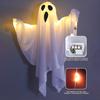 Хэллоуин Светящееся Подвесное Украшение Призрак Жуткий Светодиодный Свет Призрак для Внутреннего Двора Крыльца Двора Спальни Декор