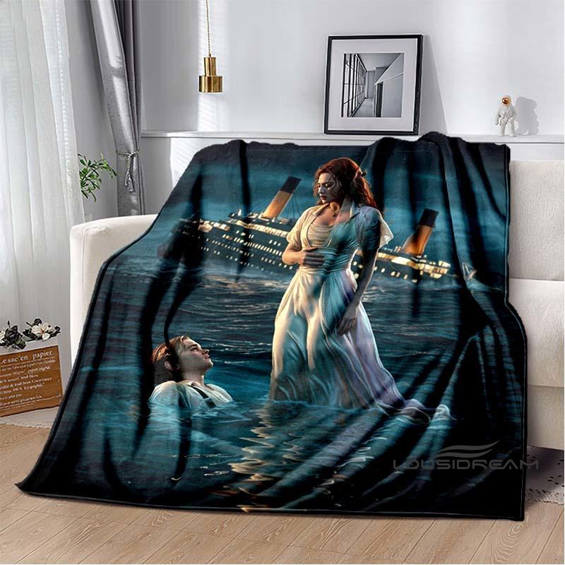 (Titanic) Flannel Blankets Are Suitable for Bedrooms, Living Rooms, Beds, Camping, Picnics, Offices, and Other Places.