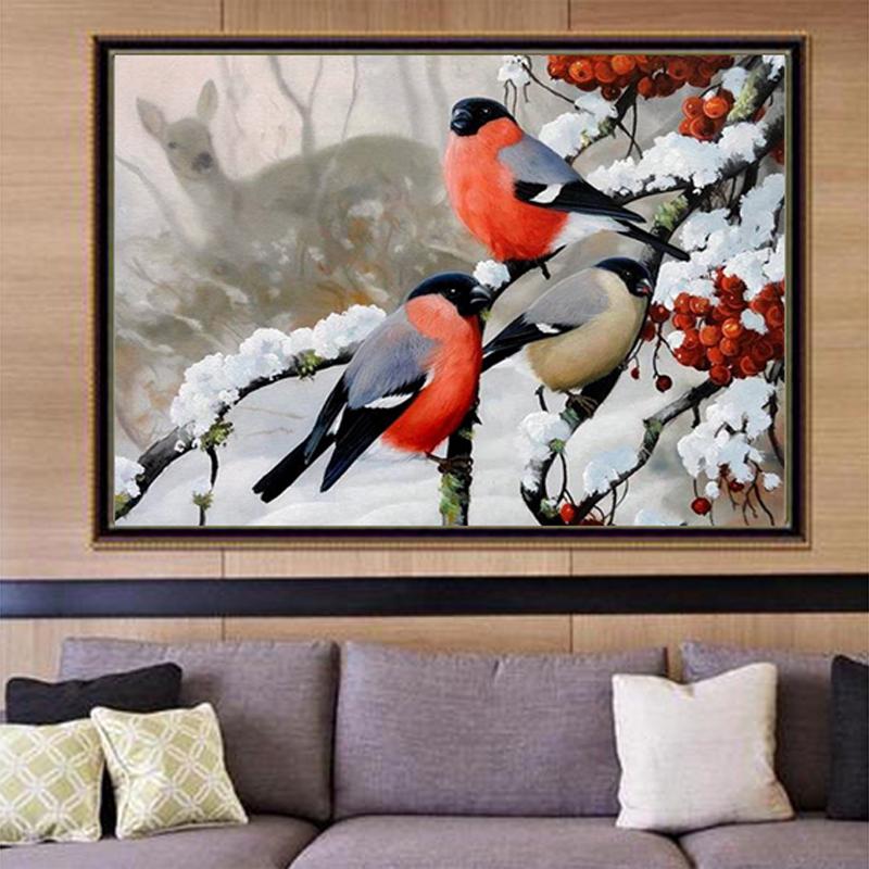 50x40CM Новый стиль 5D DIY Вышивка Картина Вышивка крестом Домашний декор