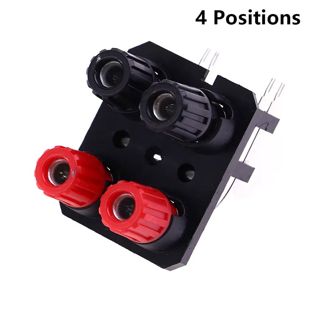 1Pcs 2/4/6 Positions Audio Terminal Block External Audio Jack Screw Post Speaker Amplifier