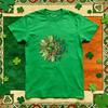 Saint Patrick lucky Irish t shirt green Retro cotton funny festival printed T shirt Casual Unisex Adult Women Unisex Party tee