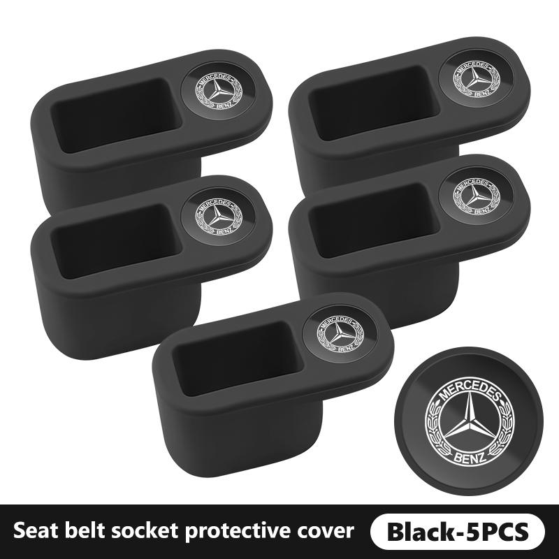 For Benz Car Seat Belt Buckle Anchor Socket Anti-collision Protect Cover Exclusive AMG SPRINTER V CLASS VIANO W124 W203 W204
