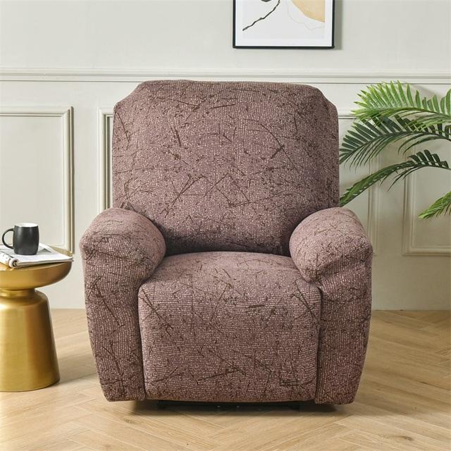 High Stretch Recliner Chair Covers Protector Leather Living Room Recliner Chair Soft Anti -Slip Recliner Chair Slipcover For Home