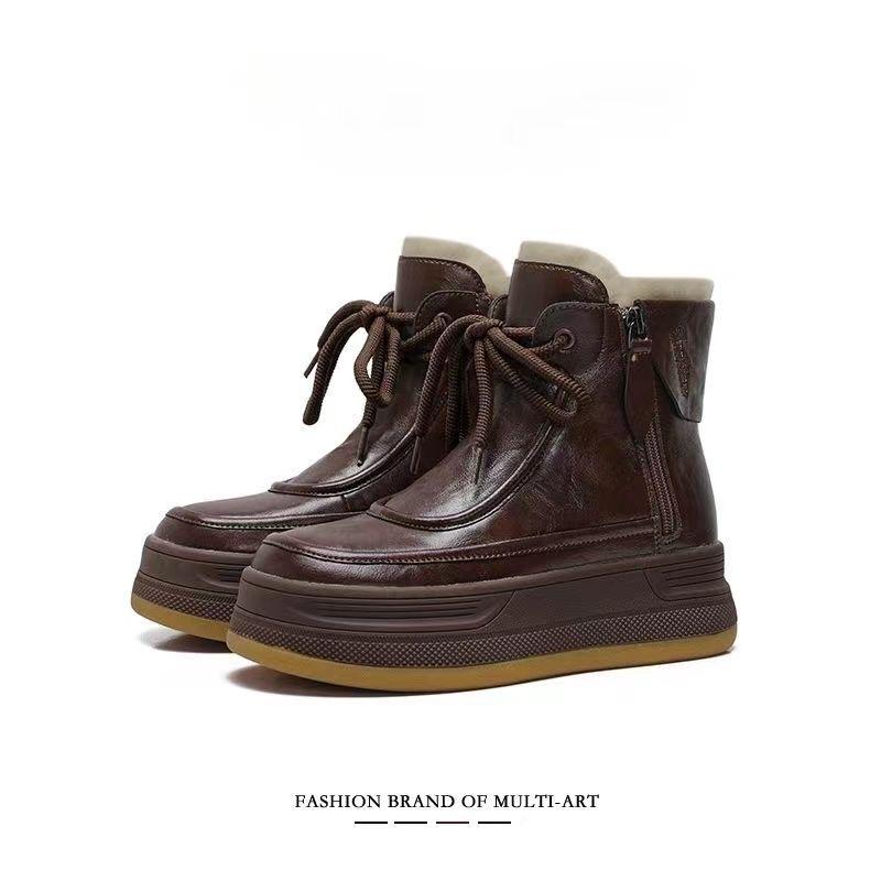 Женская обувь, зимние ботинки, хлопковая обувь, повседневные ботинки Martin, высокие ботинки