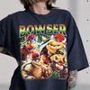 Vintage Bowser Shirt, Super Mario Villain Graphic Tee, Retro Nintendo Character Tee, Koopalings Gamer Gift, Oversized Gaming Shirt