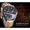Forsining Водонепроницаемые многофункциональные механические часы Мужские модные механические часы
