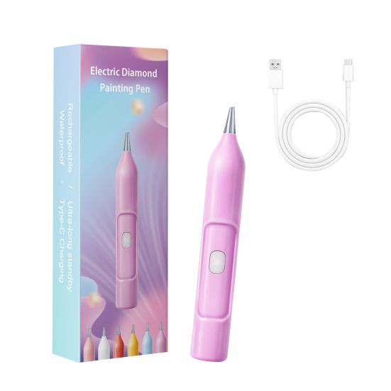 Electric Diamond Art Pen Wireless Diamond Art Vacuum Pen Portable Wax-free Diamond Art Crafting Pen for DIY Diamond Art Crafts