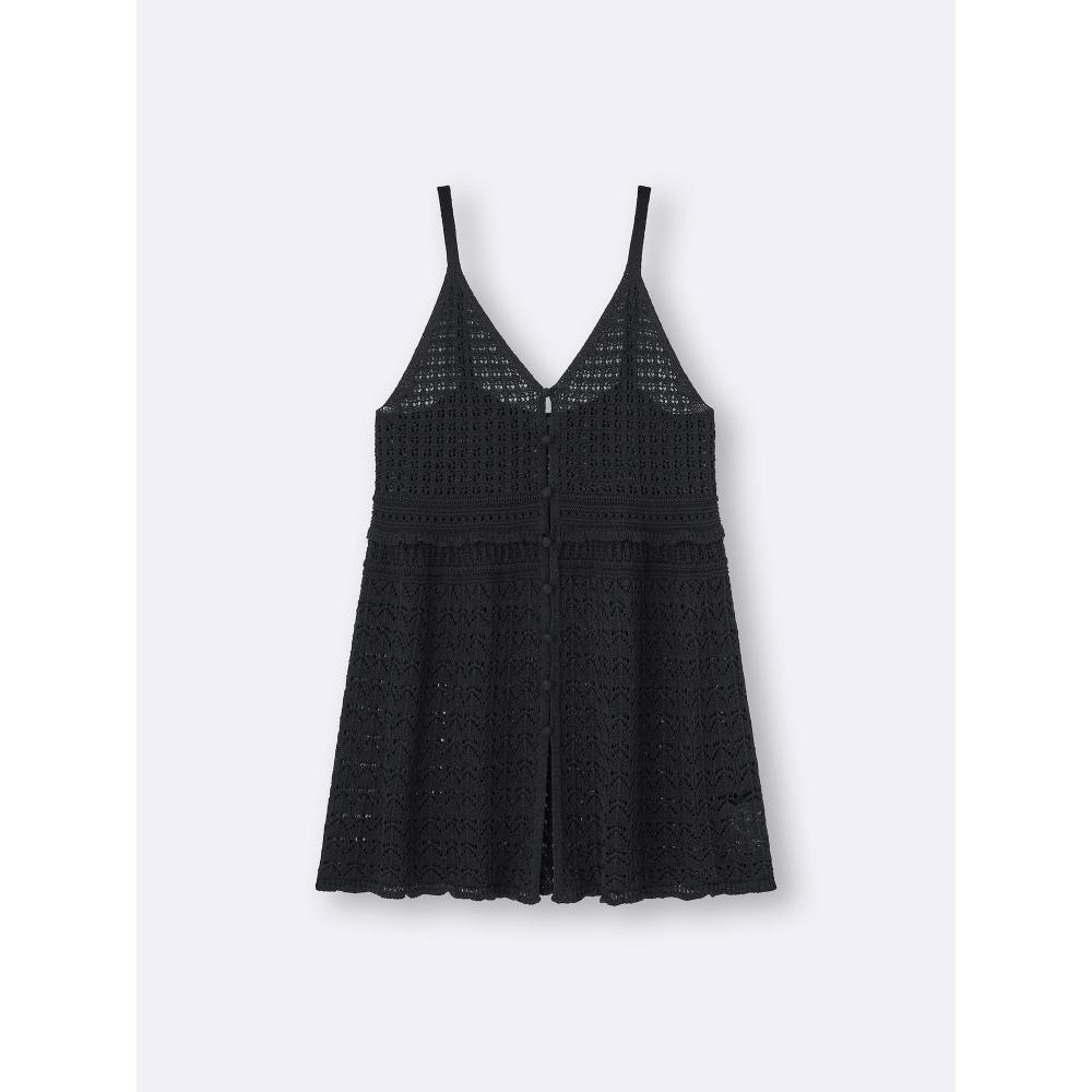 GU by Uniqlo Ажурная вязаная туника-майка