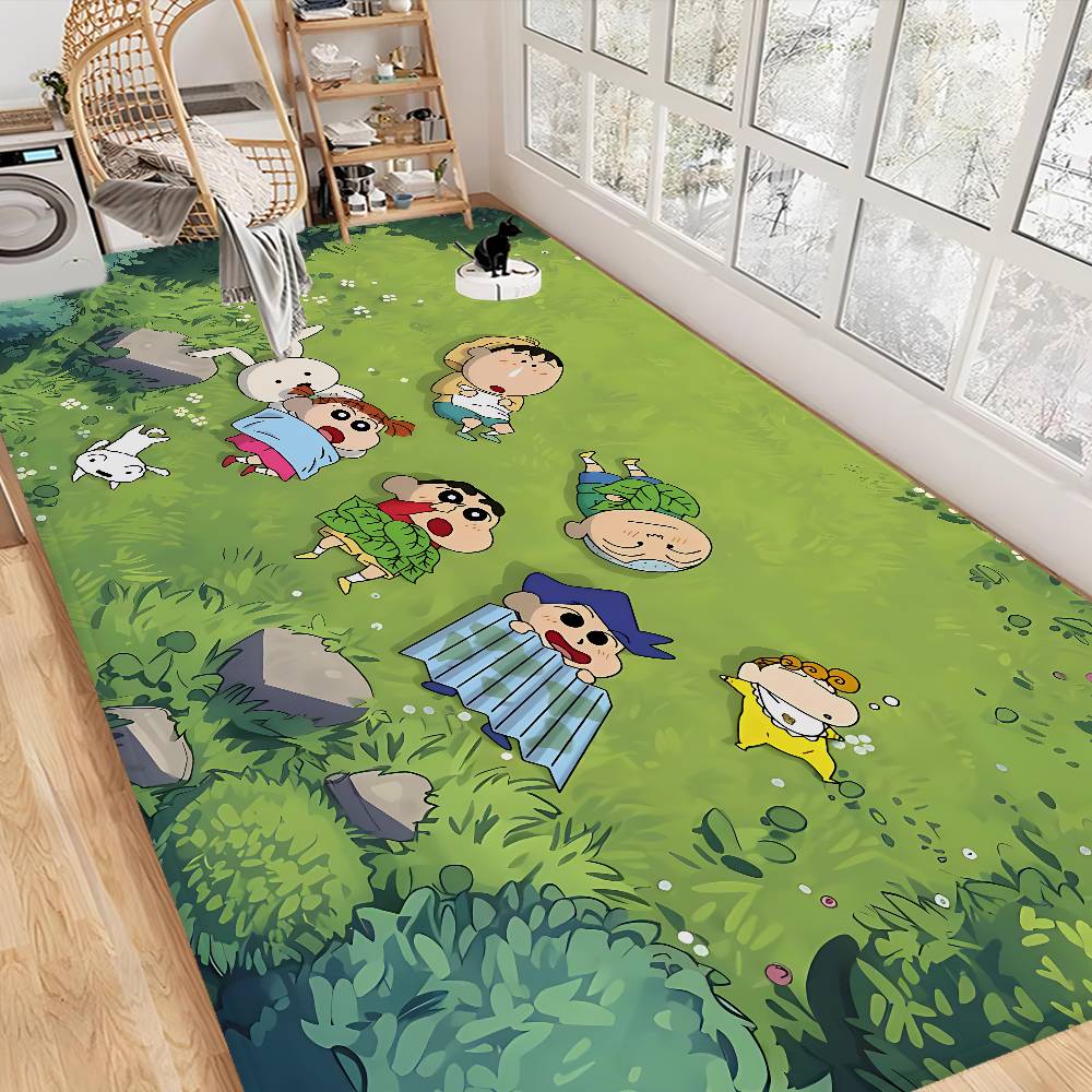 Crayon Shin-Chan Entrance Door Mat Nordic Style Bedroom Living Room Doormat Home Balcony Anti-Slip Modern Home Decor