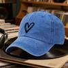Heart Solid Coloran Heart Motif Baseball Cap Sports Hat Retro Versatile Couple Golf Outdoor Light Perfect Gift Choice Suitable f