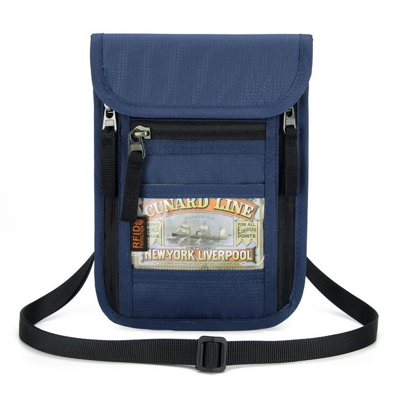 Multipurpose Anti-Theft Neck Wallet: Slim Passport & ID Holder for Convenient Travel
