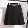Women's Wide Leg Skirt Wild Casual A-Line Black High Waist Short Ladies Skirt Plus Size