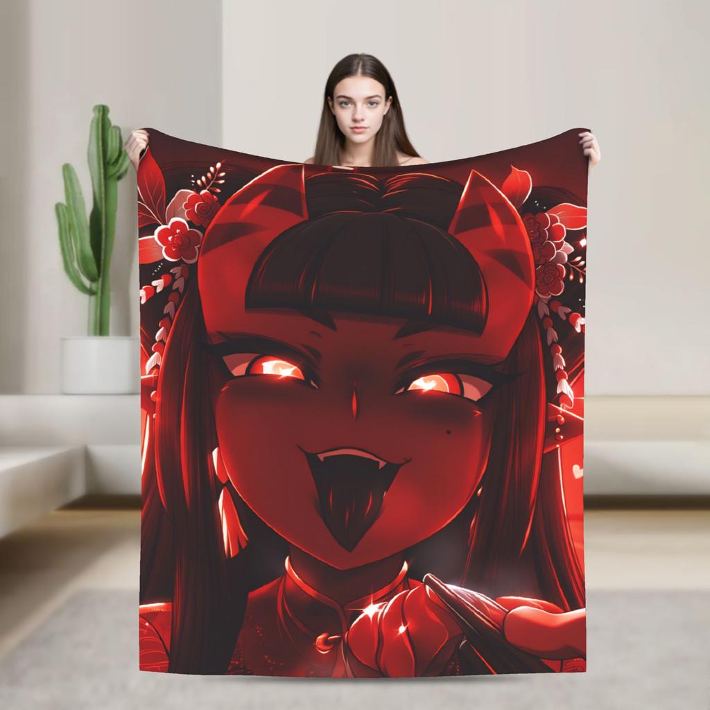 Anime Meru Blanket  Travel Flannel Throw Blanket For Couch Chair Warm Custom DIY Quality Bedspread Gift Idea
