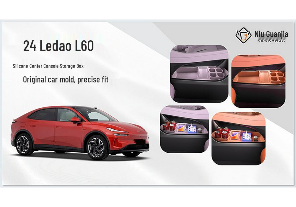 L60_L90 Silicone Center Console Storage Organizer for Cars